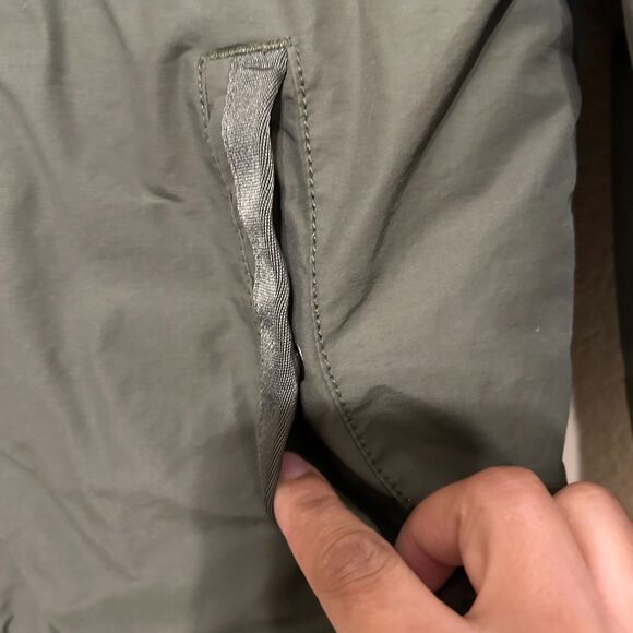 Gap Mens Small Olive Green Classic Vintage-Style Bomber Flight Jacket Coat - Picture 4 of 8